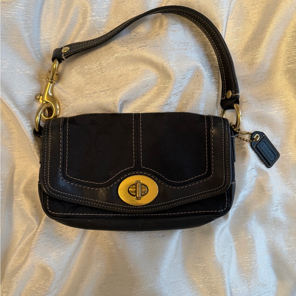 Vintage Coach Legacy 65th Anniversary turnlock shoulder bag
